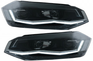 Faruri LED compatibil cu VW Polo MK6 2018-2020 Semnal Dinamic Secvential