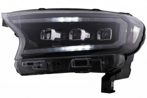 Faruri LED Light Bar Dynamic Start-up Display compatibil cu Ford Ranger Raptor 2015-2020 LHD Negru cu Semnal Dinamic Matrix Projector - Img 4