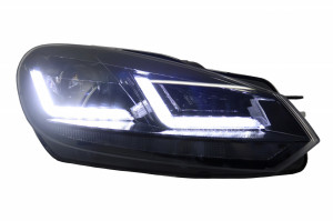 Faruri Osram LED compatibil cu VW Golf 6 VI (2008-2012) Black LEDriving Semnal Dinamic - Img 4