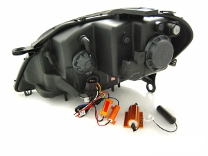 Faruri Tube Light compatibil cu Mercedes M-Class W164 (2005-2008) Negru cu Semnal Dinamic - Img 4