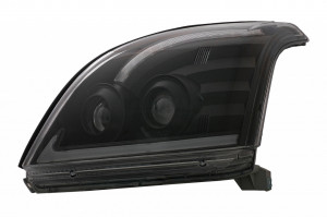 Faruri TUBE LIGHT LED compatibil cu TOYOTA Land Cruiser FJ120 2003-2009 Negru cu Semnal Dinamic LHD - Img 2