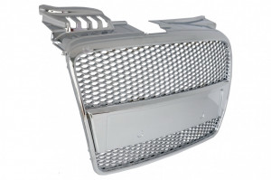 Grila Centrala compatibil cu Audi A4 B7 Sedan-Avant-Cabrio 2004-2009 RS4 Look Crom