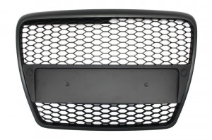 Grila Centrala compatibil cu AUDI A6 4F C6 2004-2007 RS Design Negru Mat