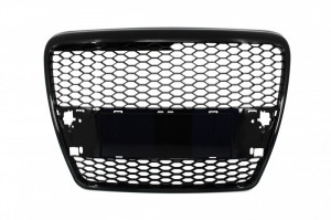 Grila Centrala compatibil cu AUDI A6 4F C6 2004-2007 RS Design Negru Lucios - Img 4