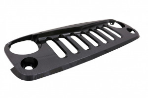 Grila Centrala compatibil cu JEEP Wrangler, Rubicon JK 2007-2017 Angry Bird Design Carbon Film - Img 2