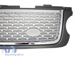 Grila Centrala compatibil cu Land Range Rover Vogue III L322 2010-2012 Grey Silver Autobiography Supercharged Edition - Img 4