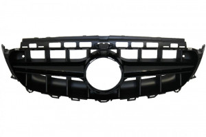 Grila Centrala compatibil cu Mercedes E-Class W213 S213 C238 A238 2016-2019 E63 Design Negru Cu Camera 360
