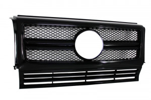 Grila Centrala compatibil cu Mercedes W463 G-Class 1990-2012 G65 G63 Design Negru Lucios Edition - Img 2
