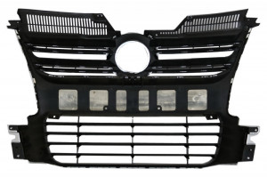 Grila Centrala compatibil cu VW Golf 5 V 2003-2008 R32 Design Crom - Img 4
