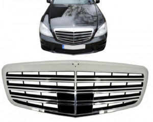Grila Centrala Facelift compatibil cu Mercedes W221 S-Class 2011-2013 S63 S65 Desing - Img 4