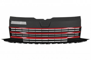 Grila Centrala fara emblema compatibil cu VW T6 Bus Transporter 2015-2019 Negru Rosu