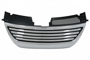 Grila Centrala fara Semna compatibil cu VW Passat B6 3C 2005-2010 Crom - Img 2