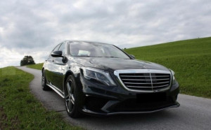 Grile Laterale compatibil cu MERCEDES Benz S-Class W222 2013-2020 S63 Desing Negru Lucios - Img 6