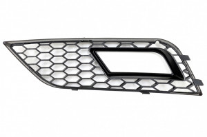 Grile Proiector compatibil cu AUDI A4 B8 facelift 2012-2015 RS4 Design Negru Lucios - Img 6