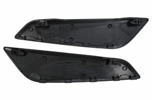 Ornamente Aripi Laterale compatibil cu BMW Seria 5 G30 G31 2017-2019 Negru Lucios - Img 4