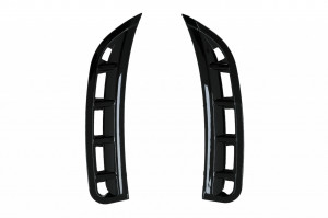 Ornamente bara fata flapsuri compatibil cu Mercedes GLE W167 SUV GLE Coupe C167 Sport Line 2019-> Negru Lucios - Img 2