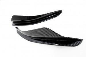 Ornamente bara fata flapsuri compatibil cu VW Golf 8 Mk8 MQB GTI, R-Line 2020-> Carbon Look - Img 6