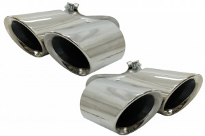 Ornamente Evacuare compatibil cu Porsche Cayenne 9Y0 SUV 3.0 2018-> Crom