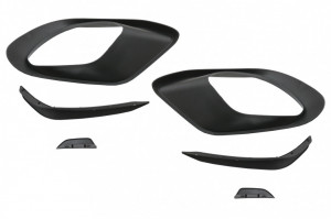 Ornamente Grile Laterale compatibil cu Mercedes CLA 45, CLA 45S X118 C118 2019-> Negru Lucios - Img 2