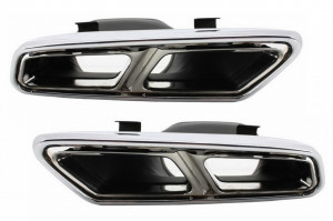 Ornamente tobe compatibil cu sistemul de evacuare Mercedes S-Class W222 E-Class W212 S212 Facelift CLS W218 SL-Class R231 E65 S65 SL65 Design