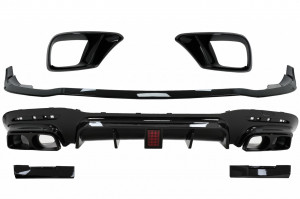 Pachet Exterior Aero compatibil cu Mercedes S-Class W222 Facelift S65 S63 2017-2020 Sedan
