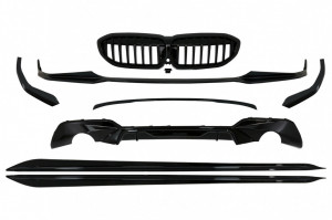 Pachet Exterior compatibil cu BMW Seria 3 G20 Sedan G21 Touring (2018-2019) M Design Negru Lucios