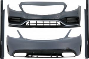 Pachet Exterior compatibil cu Mercedes C-Class W205 Sedan 2014-2020 C63 Design