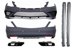 Pachet Exterior compatibil cu S-Class W222 2013-2017 S63 Design cu Ornamente Toba de Evacuare