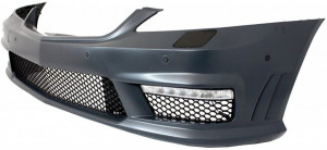 Pachet Exterior Complet compatibil cu Mercedes S-Class W221 2005-2011 cu Grila Negru Lucios si Ornamente Tobe Crom - Img 3