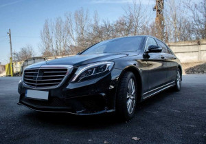 Pachet Exterior cu Grila Centrala crom compatibil cu Mercedes S-Class W222 2013-2017 S63 Design - Img 7