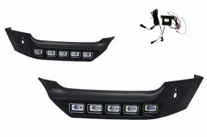 Pachet Prelungiri Bara Fata DRL Protectie Bara Off Road compatibil cu Mercedes W463 G-Class 1989-2017 4x4 Design - Img 2