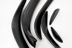 Prelungiri Bara Fata compatibil cu Mercedes C-Class W205 (2015-2018) C43 Design Negru Lucios - Img 3