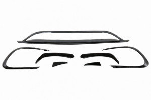 Prelungiri Bara Fata compatibil cu MERCEDES CLA W117 FACELIFT (2016-2018) CLA45 Desing Negru Lucios