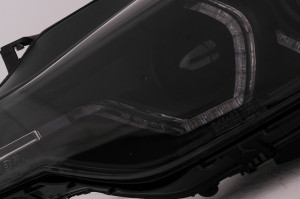 Set faruri Angel Eyes compatibil cu BMW 3 Series F30 F31 Sedan Touring 2011-2015 Negru - Img 4