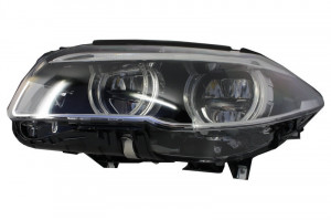 Set faruri Full LED compatibil cu BMW seria 5 F10 F11 2011-2013 Angel Eyes - Img 4