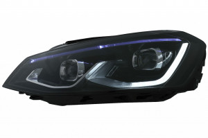 Set Faruri LED compatibil cu VW Golf 7 VII 2012-2017 conversie Golf 8 Look - Img 3