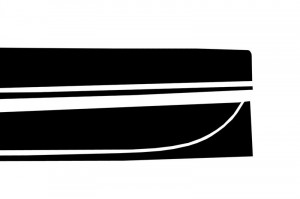 Stickere Laterale Negru Mat compatibil cu BMW Seria 3 F30 F31 2011-> M-Performance Design Negru Mat - Img 4