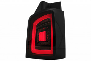 Stopuri Full LED compatibil cu VW Transporter T5 2003-2009 Negru Fumuriu Semnal Dinamic - Img 3