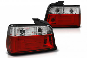 Stopuri LED BAR compatibile cu BMW Seria 3 E36 Sedan 1990-1999 Rosu Clar