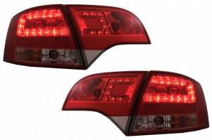 Stopuri LED compatibil cu Audi A4 B7 Avant 8ED 2004-2007 Rosu Clar