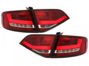 Stopuri LED compatibil cu AUDI A4 B8 8K Sedan 2007-2010 Rosu / Clar