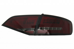 Stopuri LED compatibil cu AUDI A4 B8 Sedan Limousine 2008-2011 Rosu Fumuriu - Img 3