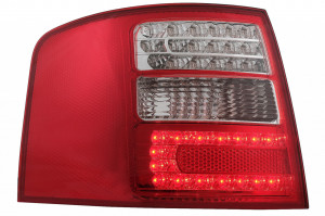 Stopuri LED compatibil cu Audi A6 4B C5 Avant 1997-2004 Rosu si Alb Geam Clar - Img 4