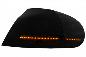 Stopuri LED compatibil cu VW Golf V 2003-2009 negru/fumuriu - Img 3
