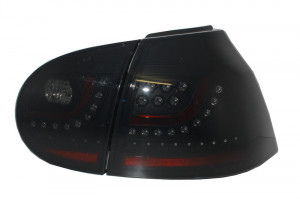 Stopuri LED compatibil cu VW Golf V 5 Fumuriu Negru Extrem Design Urban Style - Img 2