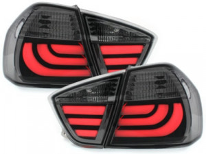 Stopuri LED LightBar compatibil cu BMW Seria 3 E90 Sedan 2005-2008 Fumuriu
