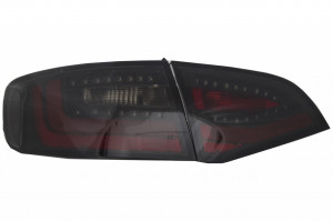 Stopuri LED Litec compatibil cu AUDI A4 B8 Avant 2008-2011 Negru/Fumuriu Semnal Dinamic Secvential - Img 3