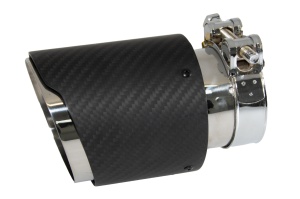 Toba Universala Ornament Sistem de evacuare Carbon Fiber Finisaj Mat 6cm/2.36inch - Img 4