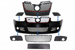 Accesorii Grile compatibil cu Bara fata GTI Look VW Golf 5 2003-2007