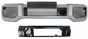 Ansamblu Bara Fata si Grila Centrala compatibil cu MERCEDES G-Class W463 1989-2012 G65 GT-R Panamericana Design - Img 2